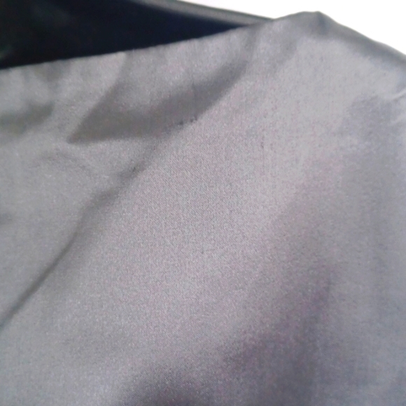 NWT BROOKS BROTHERS Dress Gray Silk Satin Sz 12, Side Zip, 20" PTP, 37" lg L - Picture 8 of 8